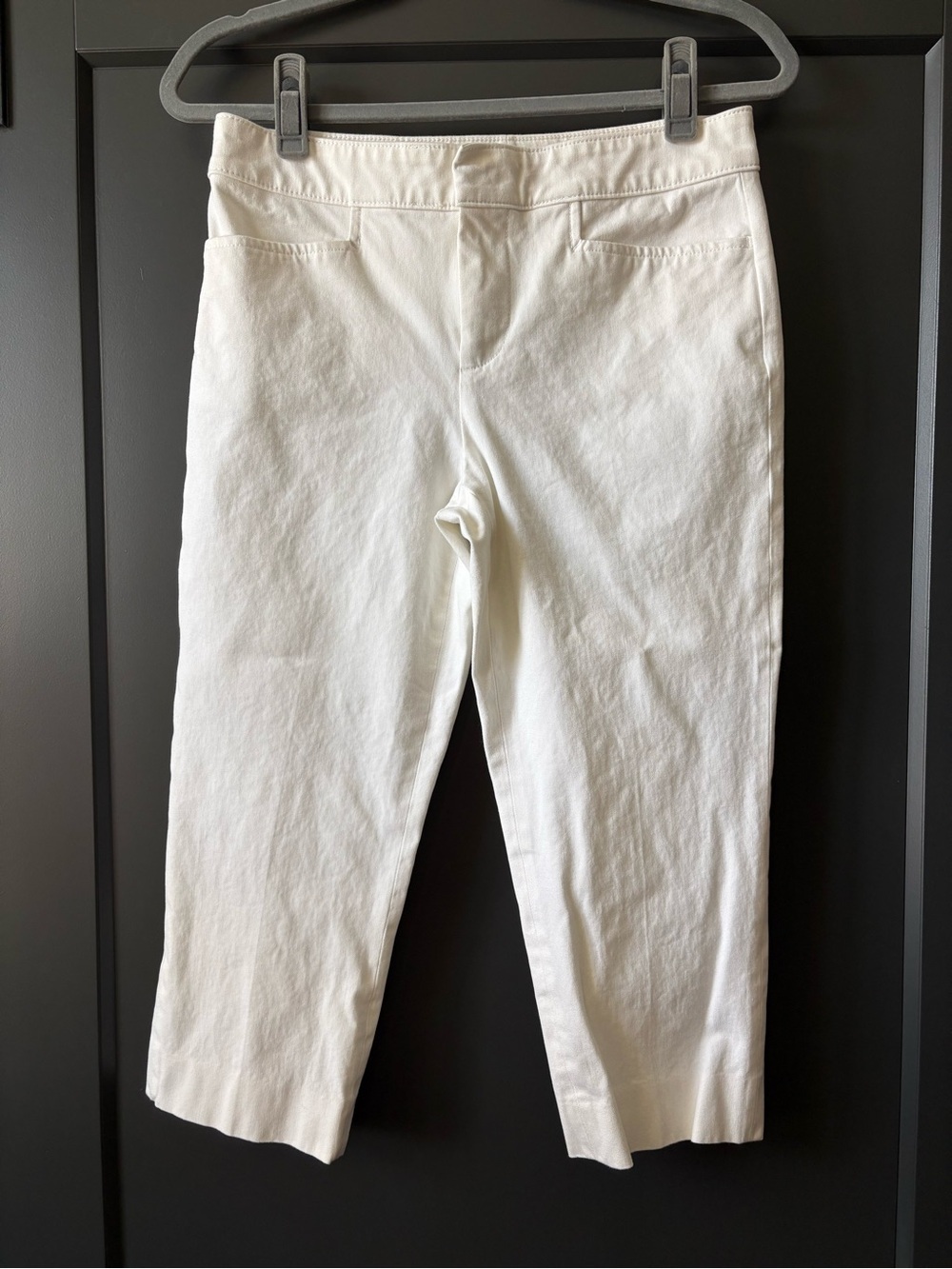 Chaps Stretch Twill Capris | White
